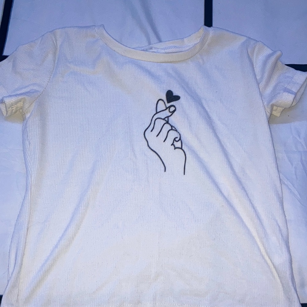 White crop top